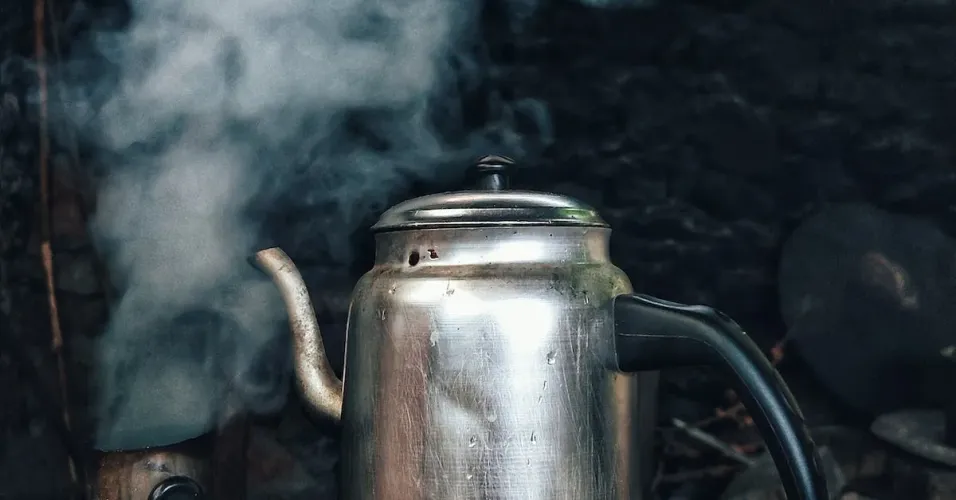 How to Brew Coffee on a Campfire using your Coleman Enamelware Percolator